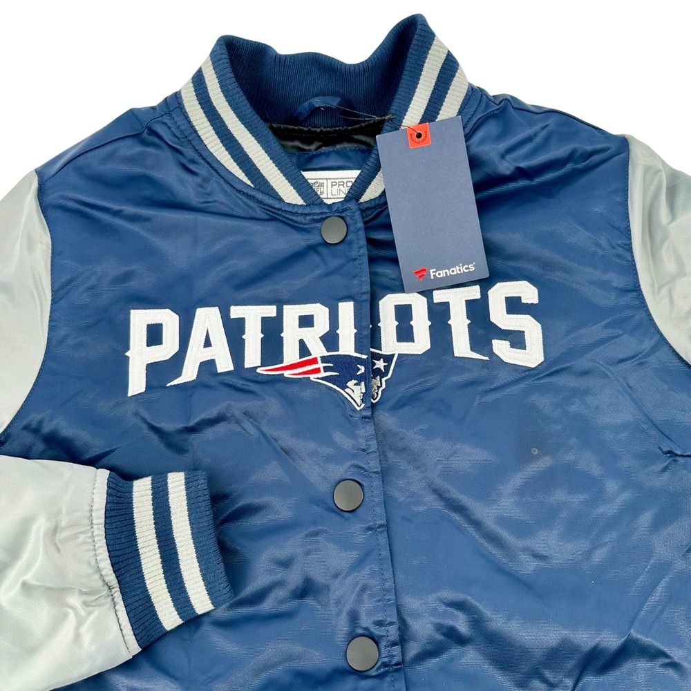 NWT Fanatics NFL Pro Line New England Patriots Bomber Jacket Womens Small